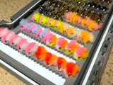 Lively Legz Barbless/ Tungsten Y2K+ Double Trouble Big Fly Box (79 Barbless/ TungstenFlies)